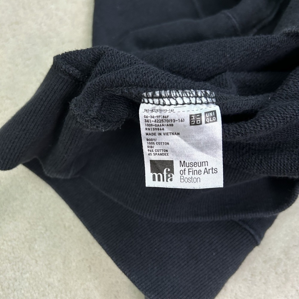 Uniqlo UT Museum of Fine Arts Boston Sweatshirt Small Otani Oniji Reverse Weave - Picture 6 of 6